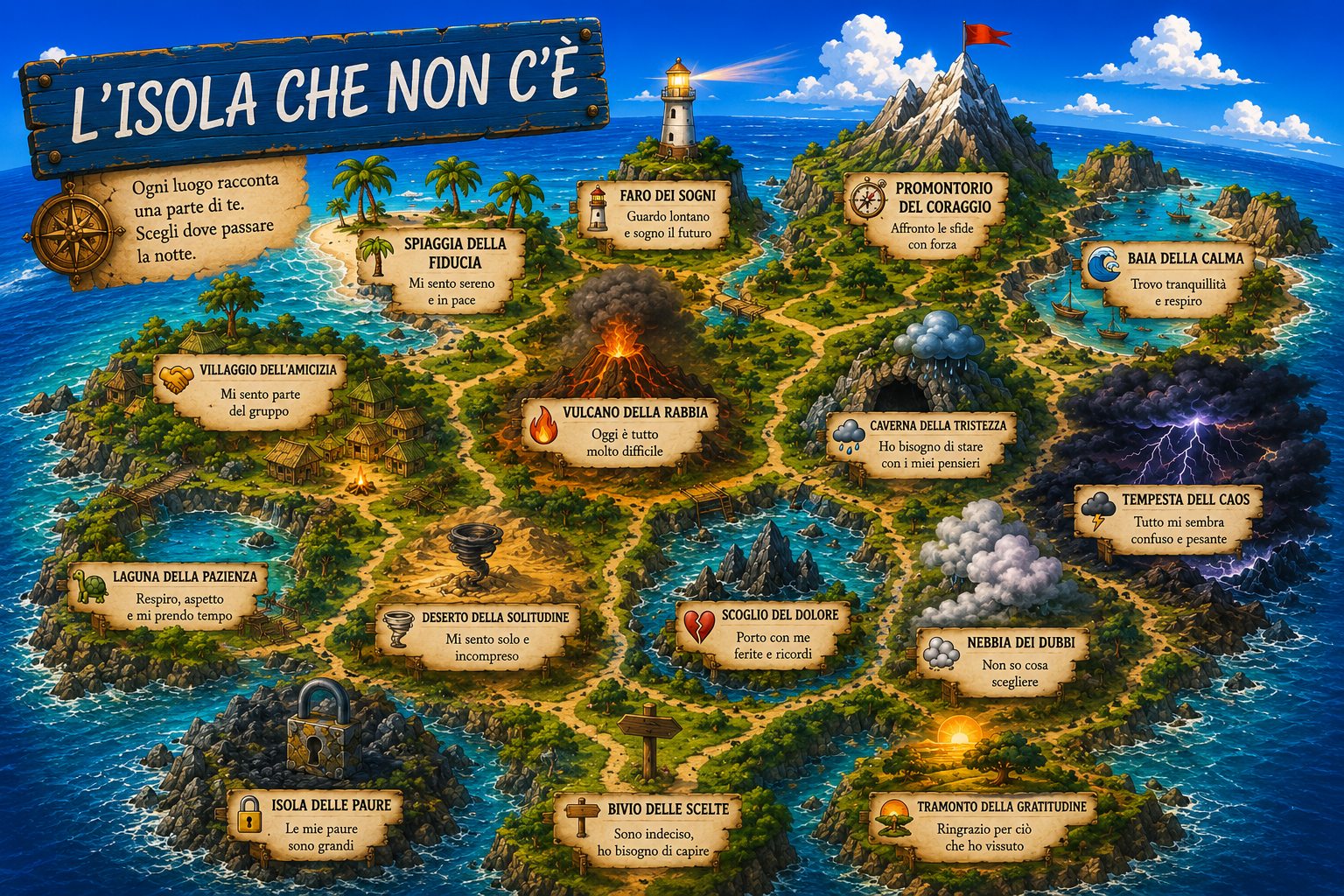 Mappa dell'isola